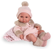 Rrealistická panenka miminko s celovinylovým tělem 42 cm Luca 50422 Antonio Juan