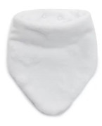 Šátek na krk Mikroplyš White star podšitý bavlnou vel. 0 - 3 roky bílá