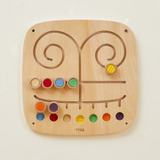 Dřevěný nástěnný panel - hmat a přiřazování Viga