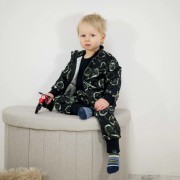 Mikina na zip Motokros - černá Esito