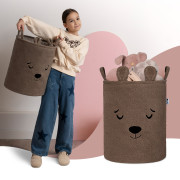 Koš na hračky Premium Bouclé se šňůrkou 43 l Sipo