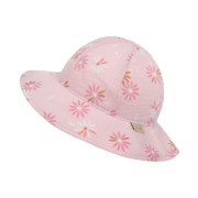 Dívčí klobouk mušelín Flower - růžová Esito