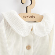 Kojenecký kabátek na knoflíky New Baby Luxury clothing Laura bílý 