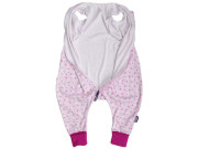 Letní spací pytel s nožičkami, bambus růžový zajíc