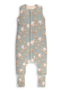 Celoroční spací pytel s nohavicemi Vintage Animals Sleepee Sky Blue/Cream