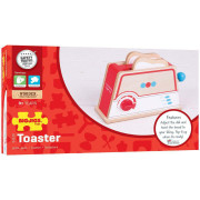 Dřevěný toaster s puntíky Bigjigs Toys