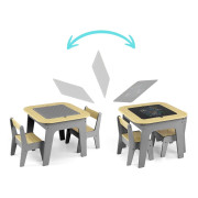 Dětský stůl a židle Olaf Blocks Dark Grey Milly Mally