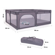 Ohrádka Playpark Grey BabyGo