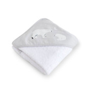 Dětská bavlněná osuška s kapucí 100x100 cm bonjourbébé