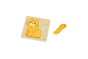 Dřevěné puzzle pro nejmenší - kočička