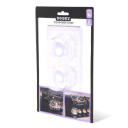 Krytky knoflíků sporáku 2 ks Transparent