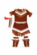 Set karneval - indiánka Vel. M 110-120 cm
