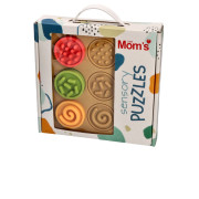 Puzzle senzorická kolečka, pastelová