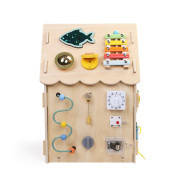 Activity Board Domeček Montessori Baby Mix přírodní