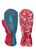 Dětské softshellové rukavice Berušky červená 