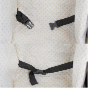 Houpačka pro děti s bezpečnostními pásy a peřinkou black light pink