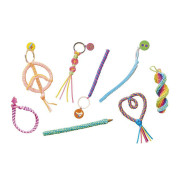 Kreativní sada Tvoříme s bužírkami Scoubidou Mír a láska Janod