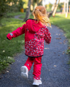 Softshellové kalhoty dětské Berušky červené Wamu