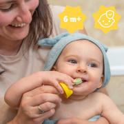 Silikonový zubní kartáček 3 v 1 Badabulle