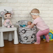 Skládací koš na hračky - Panda Akuku