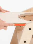 Mamatoyz My Chair Dřevěná jídelní židlička Nature