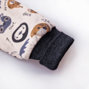 Mikina smyk rozepínací Outlast® - latte barevná zvířátka