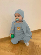 Kojenecké lacláčky New Baby Luxury clothing Oliver šedé