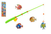 Hra ryby/rybář magnetické 4ks+prut