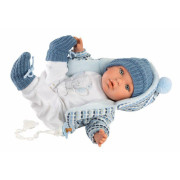 BABY ENZO 42405 Llorens - realistická panenka se zvuky a látkovým tělem - 42 cm