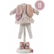 Realistická panenka Sara s měkkým látkovým tělem 35 cm Llorens