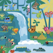 Nalepování Zvířátka My arts & crafts Janod 