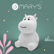 LED silikonová noční lampička Rgb - kravička Mary's 