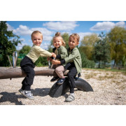 Tepláky tenké Outlast® UV 50+ černé Little Angel 