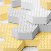 Podložka pěnové puzzle Luno 150x180 cm Yellow 30 ks Kinderkraft 2020