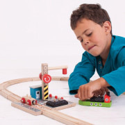 Uhelný dok s jeřábem Bigjigs Rail