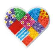 Podložka na zažehlovací korálky Srdce MINI Hama
