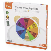 Dřevěná nástěnná hra barvy