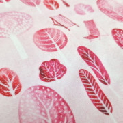 Tričko KR tenké tisk Outlast® UV 50+ Park růžová