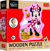 Dřevěné Puzzle 50 dílků Disney Minnie Trefl
