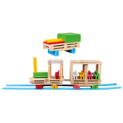 Dřevěná stavebnice město 150 dílků