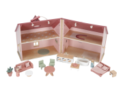 Domeček pro panenky dřevěný přenosný Little Dutch