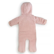 Zimní dívčí kojenecká kombinéza, kapuce s ušima Pidilidi Pink