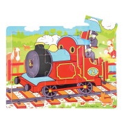 Dřevěné puzzle vlak 9 dílků Bigjigs Toys