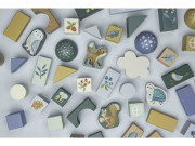 Kostky dřevěné 50 ks v tubě Forest Friends Little Dutch