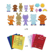 DIY Magnety k dotvoření Funky family Djeco