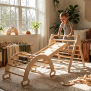 Dřevěná Montessori / Pikler lezecká sestava Baby Mix