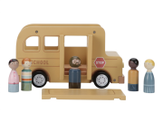 Školní autobus s figurkami dřevěný Little Dutch