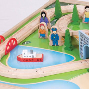 Vláčkodráha City se stolem Bigjigs Rail
