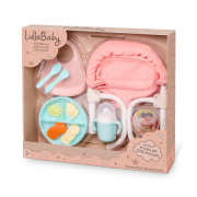 Židlička ke stolu pro panenky s doplňky LullaBaby