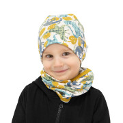 Bavlněný dětský nákrčník Ocher dino okrová vel. 48 Esito